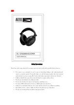 Preview for 12 page of Altec Lansing AL-CAQ500 User Manual