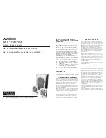 Предварительный просмотр 1 страницы Altec Lansing AVS300 Owner'S Manual