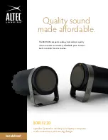 Предварительный просмотр 1 страницы Altec Lansing BXR1220 Brochure & Specs