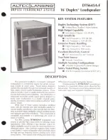Preview for 1 page of Altec Lansing DTS645A-F SPEAKER SYSTEM Manual