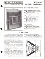 Altec Lansing DTS645A-F SPEAKER SYSTEM Manual preview