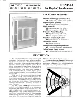 Preview for 1 page of Altec Lansing Duplex DTS945A-F Specifications