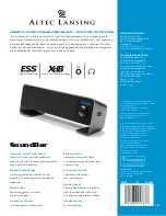 Preview for 2 page of Altec Lansing FX3020 - SELL-SHEET Manual