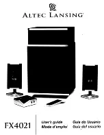 Preview for 1 page of Altec Lansing FX4021 - SELL-SHEET User Manual