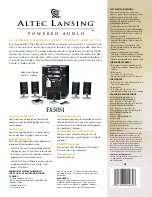 Preview for 2 page of Altec Lansing FX5051 Manual