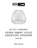 Предварительный просмотр 1 страницы Altec Lansing IMA699 User Manual