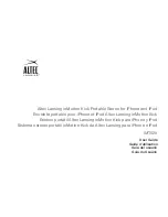 Preview for 1 page of Altec Lansing IN MOTION IMT520 User Manual