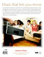 Предварительный просмотр 1 страницы Altec Lansing INMOTION CLASSIC Brochure