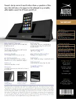 Предварительный просмотр 2 страницы Altec Lansing INMOTION COMPACT Brochure