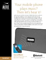 Altec Lansing inMotion IMT525 Brochure preview