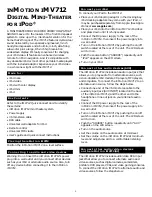 Preview for 3 page of Altec Lansing inMotion IMV712 User Manual