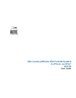 Preview for 1 page of Altec Lansing INMOTION MAX User Manual