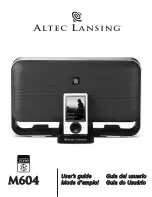 Preview for 1 page of Altec Lansing M604 User Manual