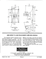 Preview for 4 page of Altec Lansing MR994A HF HORN Manual