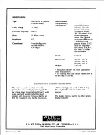 Предварительный просмотр 2 страницы Altec Lansing N500-8H CROSSOVER NETWORK Manual