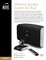 Preview for 1 page of Altec Lansing Octiv Air Specifications