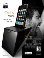 Предварительный просмотр 1 страницы Altec Lansing OCTIV MINI Datasheet