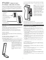 Предварительный просмотр 4 страницы Altec Lansing PT6021 User Manual