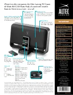 Предварительный просмотр 2 страницы Altec Lansing T612 - SELL-SHEET Manual