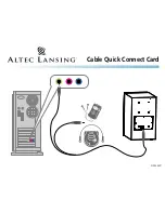 Предварительный просмотр 1 страницы Altec Lansing VS-4121 Connection Manual