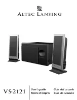 Preview for 1 page of Altec Lansing VS2121 User Manual