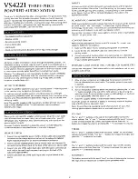 Preview for 3 page of Altec Lansing VS4221 User Manual