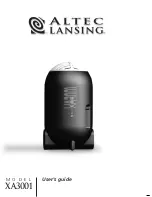 Предварительный просмотр 1 страницы Altec Lansing XA3001 User Manual