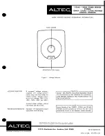 Altec 1203AX SPEAKER SYSTEM Manual preview