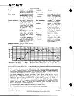 Предварительный просмотр 2 страницы Altec 1207B SPEAKER SYSTEM Manual