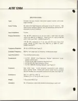 Preview for 2 page of Altec 1218A Specification Sheet