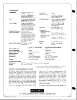 Предварительный просмотр 2 страницы Altec 1236 SPEAKER SYSTEM Manual