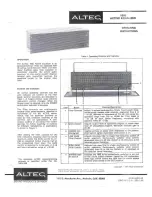 Предварительный просмотр 1 страницы Altec 1650 SIGNAL PROCESSING Manual