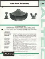 Preview for 1 page of Altec 329A HF HORN Manual