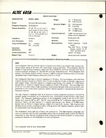 Предварительный просмотр 2 страницы Altec 605B Specification Sheet