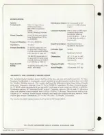 Предварительный просмотр 2 страницы Altec 9845A Specification Sheet