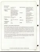 Предварительный просмотр 2 страницы Altec 9848A SPEAKER SYSTEM Manual