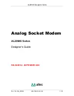 Предварительный просмотр 1 страницы Altec AL2094S Series Designer'S Manual