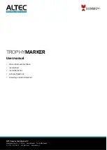 Предварительный просмотр 1 страницы Altec biemans TROPHYMARKER User Manual