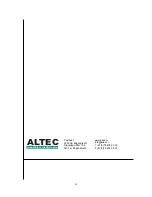 Предварительный просмотр 45 страницы Altec TTP-245 Series User Manual