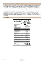 Preview for 32 page of Altech 6700891 User Manual