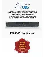 Предварительный просмотр 1 страницы Altech PVR9600 User Manual