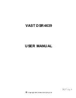 Preview for 1 page of Altech VAST DSR4639 User Manual