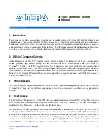 Altera DE1-SoC Manual preview