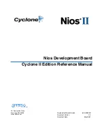 Preview for 1 page of Altera Nios Cyclone II Edition Reference Manual