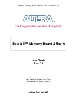 Altera Stratix II User Manual preview