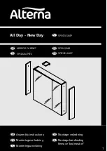 Alterna ALL DAY MIRROR CABINET Assembly Instructions Manual preview