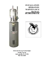 Preview for 1 page of Alternate Energy Technologies DX DRAINBACK Installation, Operation & Maintenance Manual