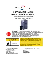Alternate Heating wood gun E100 SF Installation And Operator'S Manual preview