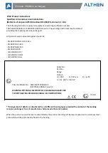 Preview for 11 page of ALTHEN Protran PR3850 User Manual