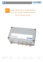 ALTHEN SG-IP-12E 4P Series Manual предпросмотр